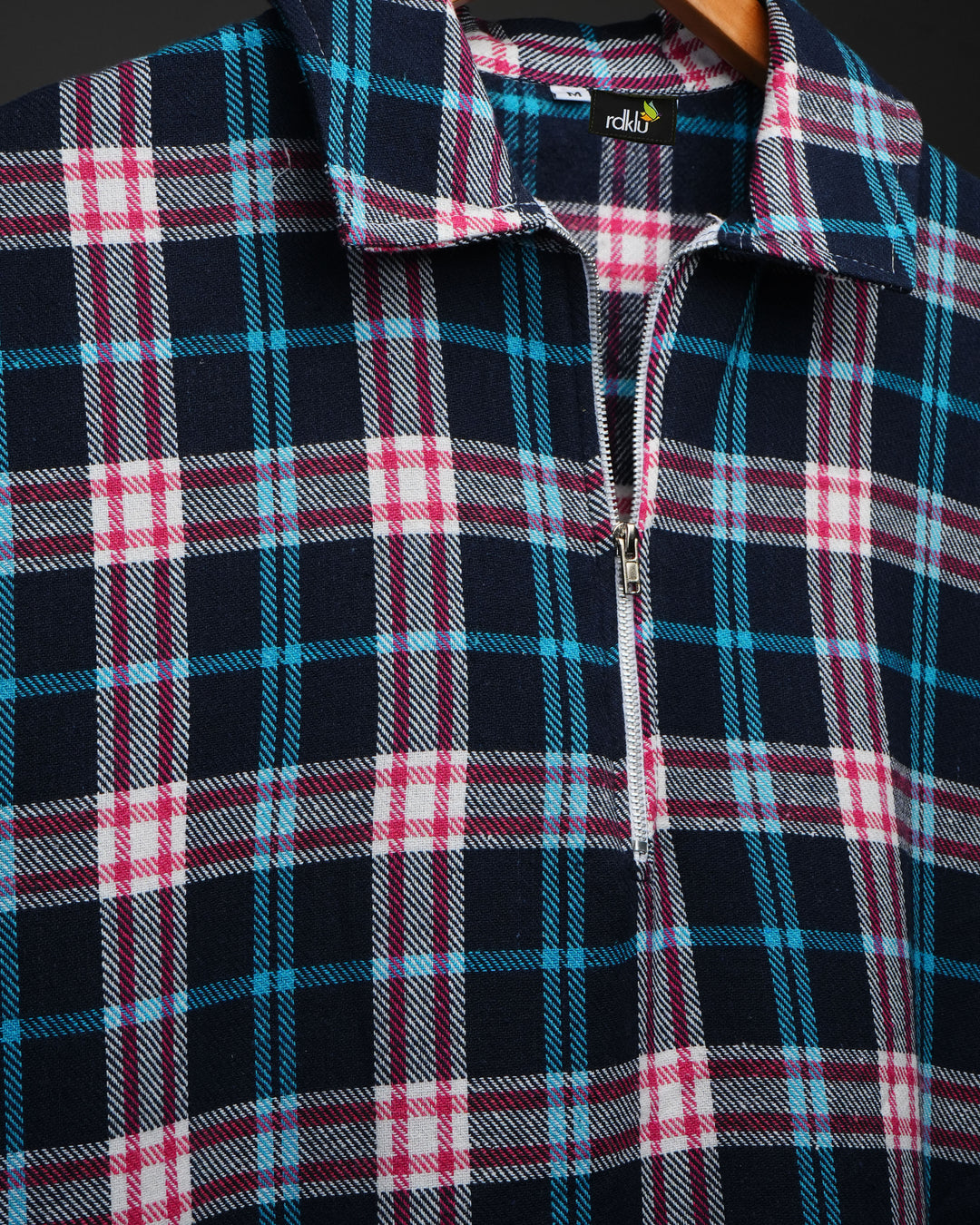 Sleevless * Flannel Zip Shirt #176