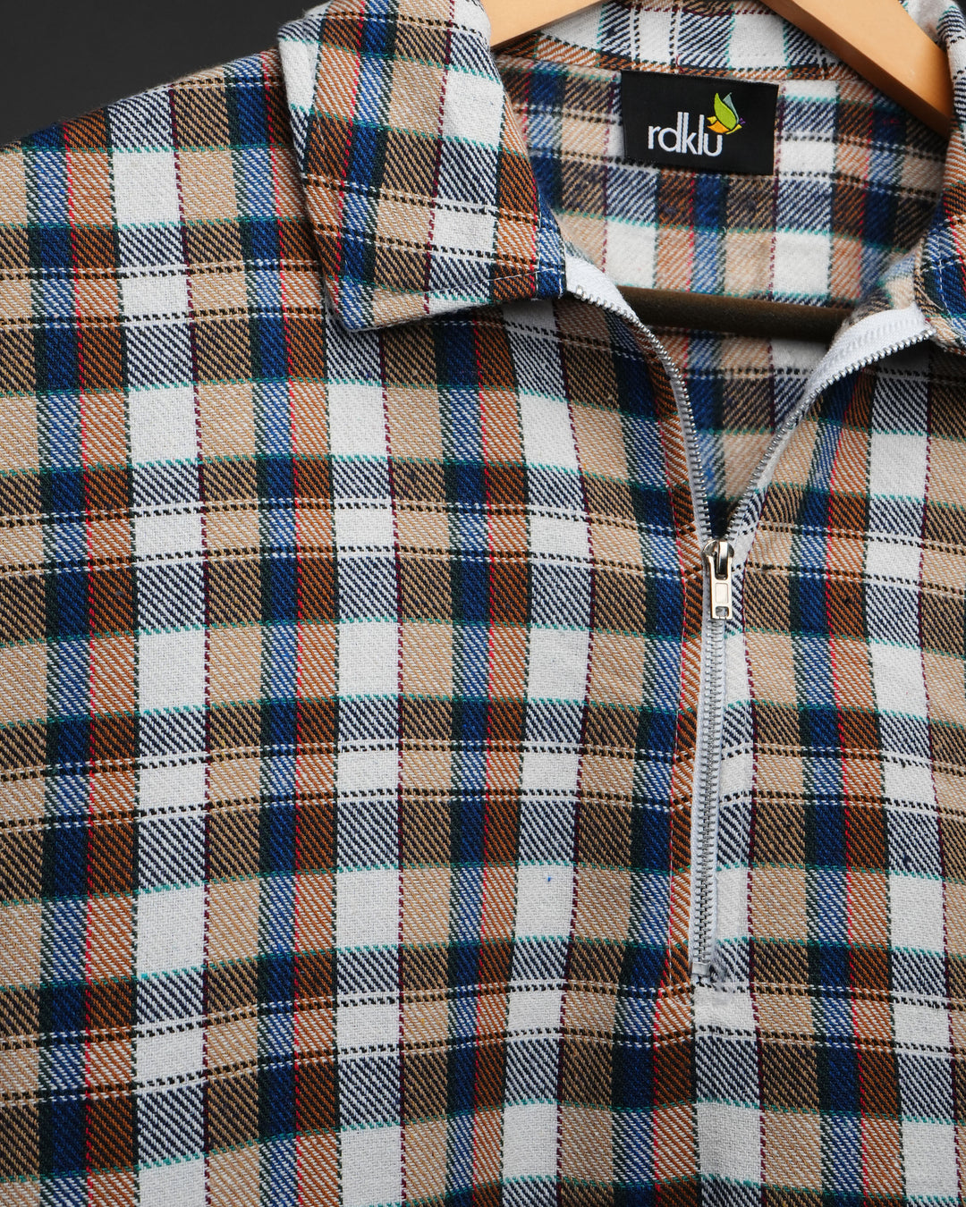 Sleevless * Flannel Zip Shirt #175