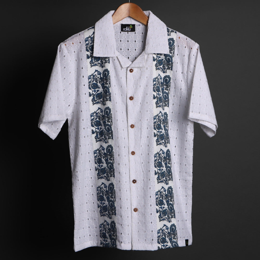 Prints - Aureate Cuban Collar Shirt For Men#640