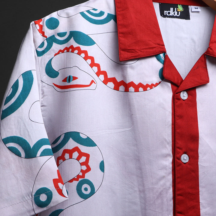 CONSTRIKT * Cuban Collar Shirt For Men #137