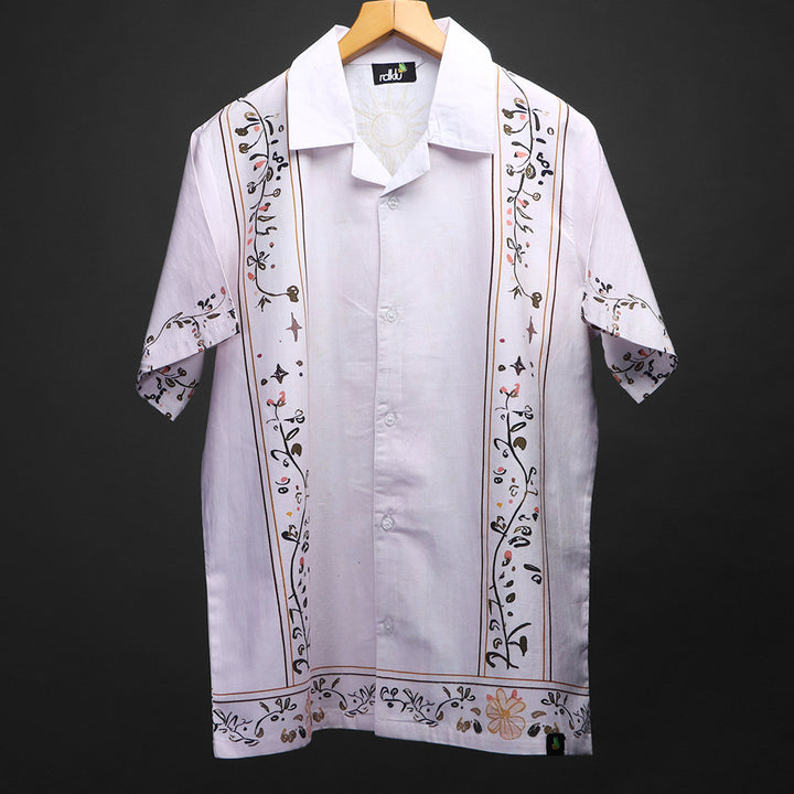 HALO * Cuban Collar Shirt For Men #136