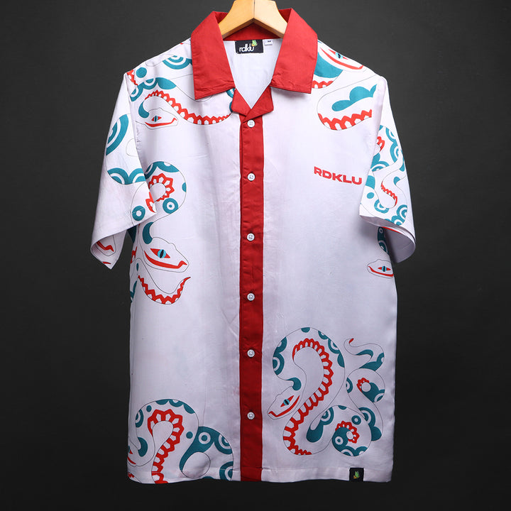 CONSTRIKT * Cuban Collar Shirt For Men #137