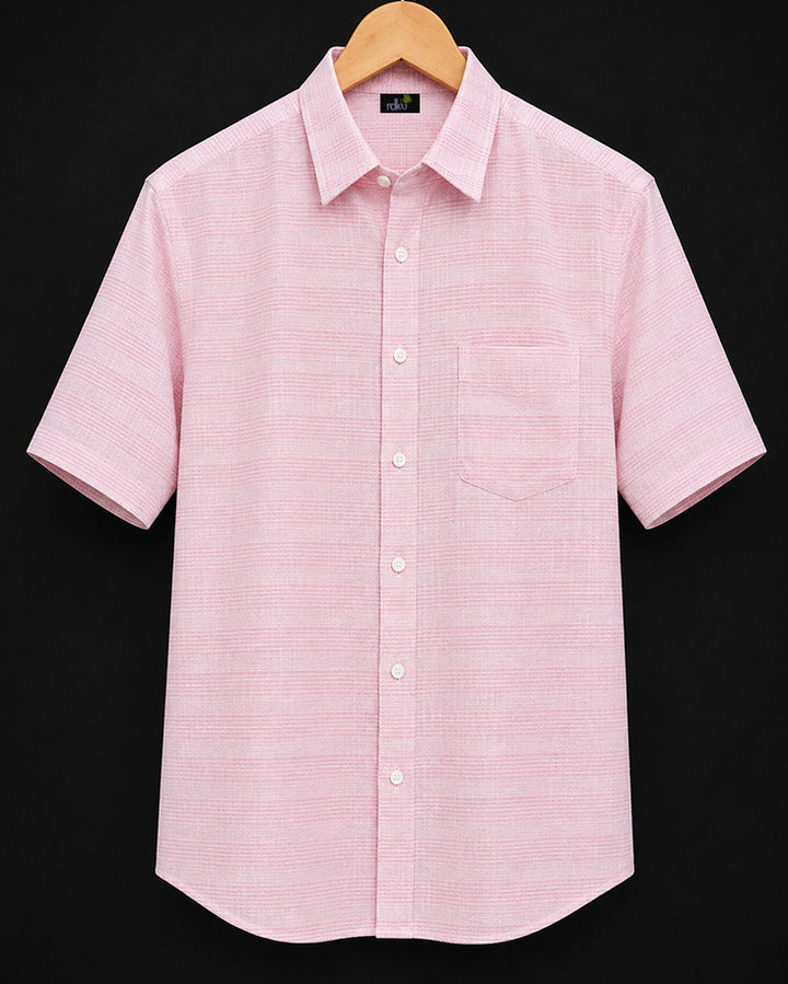 Rosé Grid Texture * Shirt #30