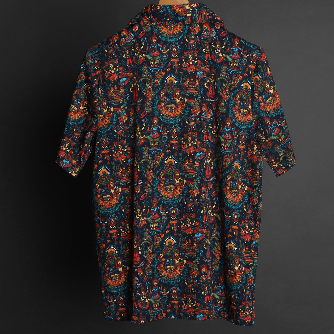 Prints - RDKLU  Cuban Collar Shirt For Men#624