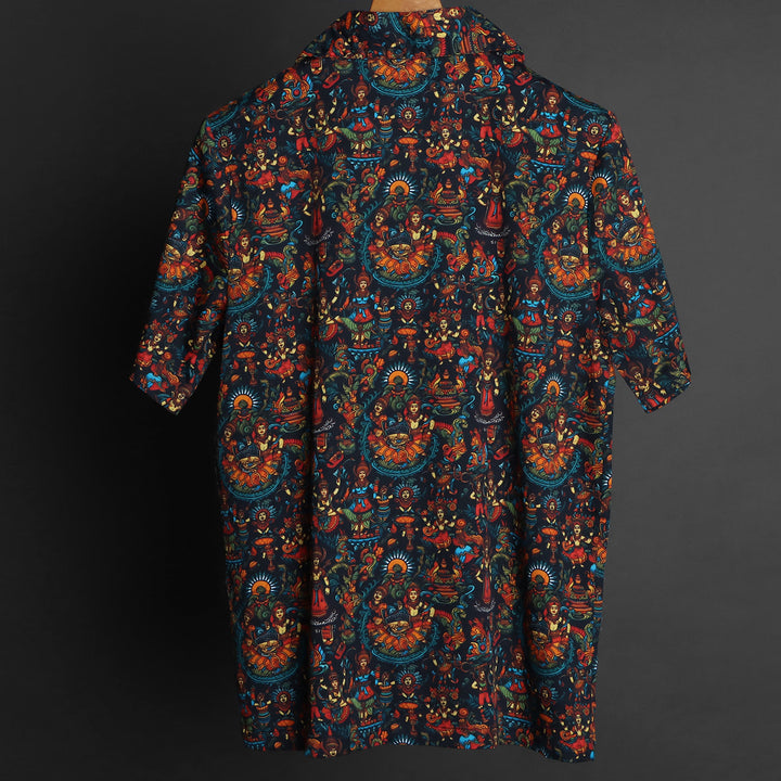 Prints - RDKLU  Cuban Collar Shirt For Men#624