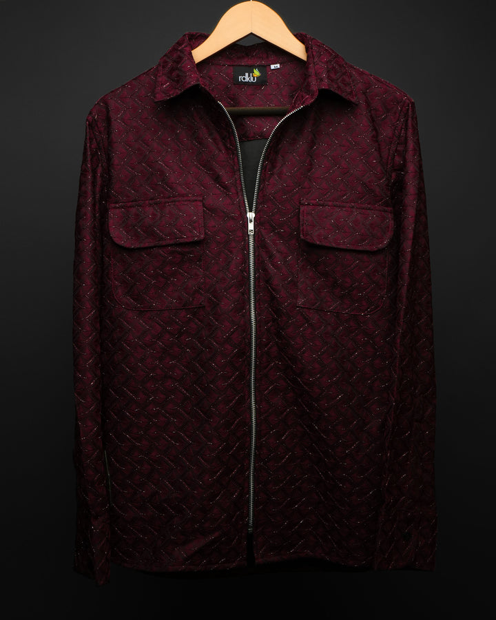 Royal Burgundy * Zip Shirt #169