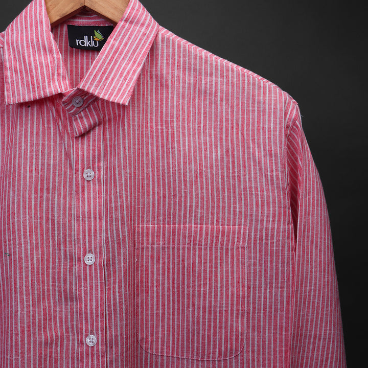 Rose Pinstripe * Striped Shirt #10