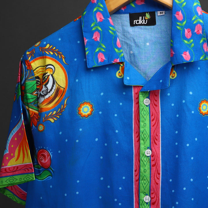 Cuban Collar Shirt For Men #139