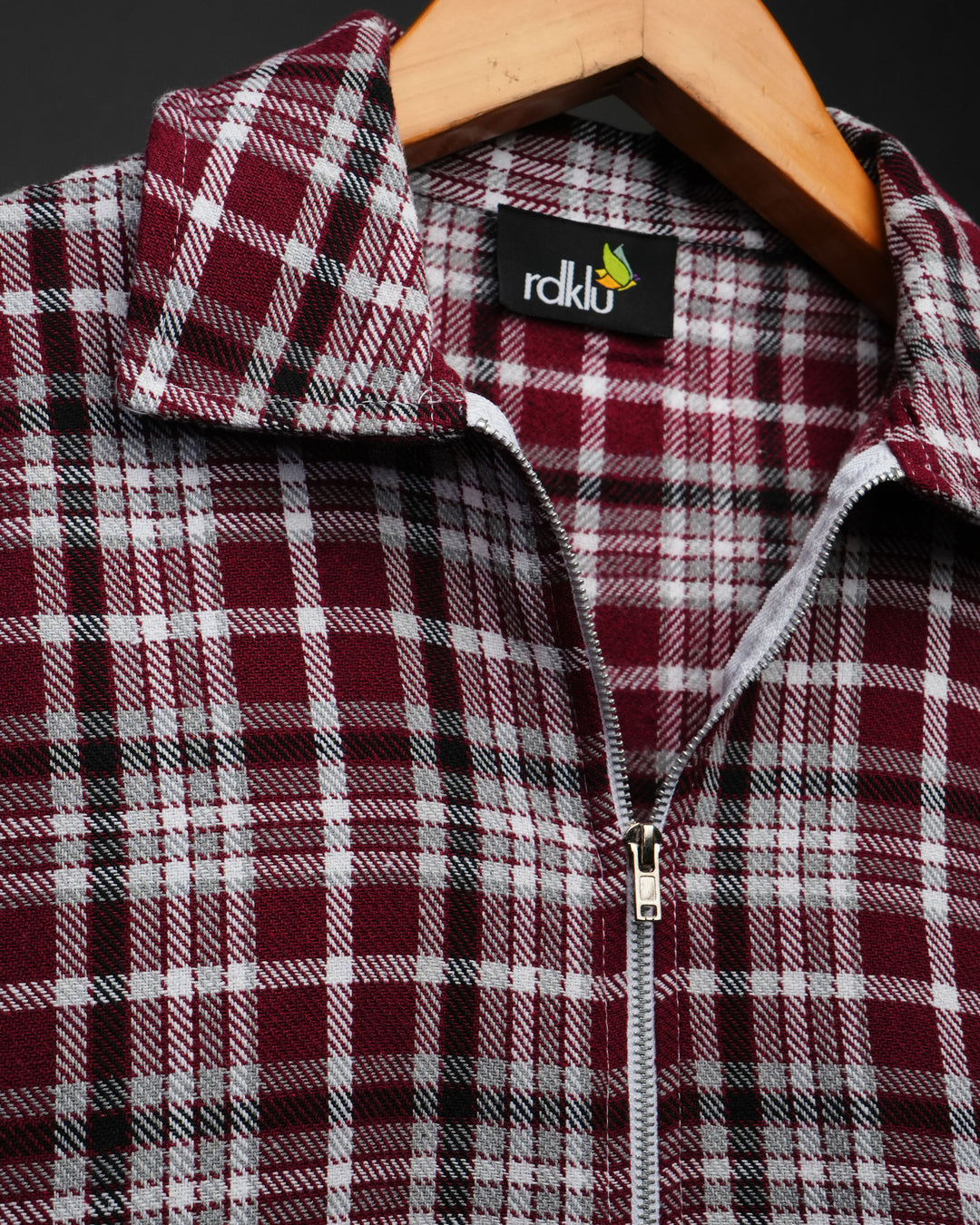 Sleevless * Flannel Zip Shirt #174