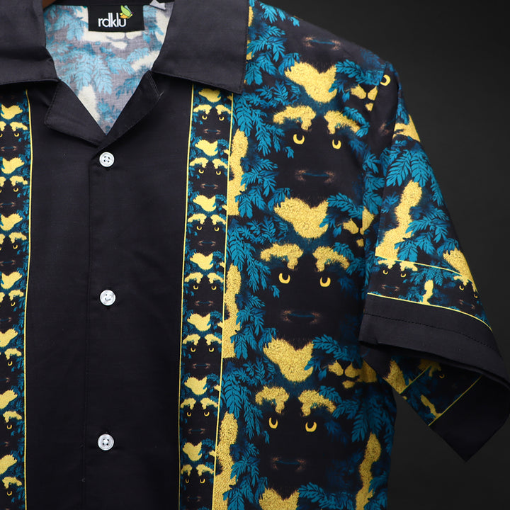 Printed Cuban Collar Shirt For Men #145