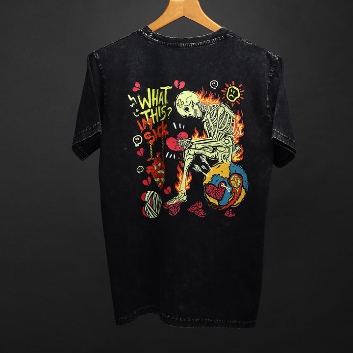 BROKEN SAINTS * ACID WASH TEE #41