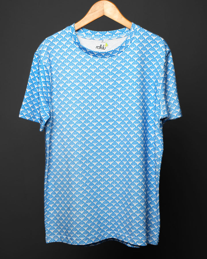 Azure * Cotton Printed Tee #72