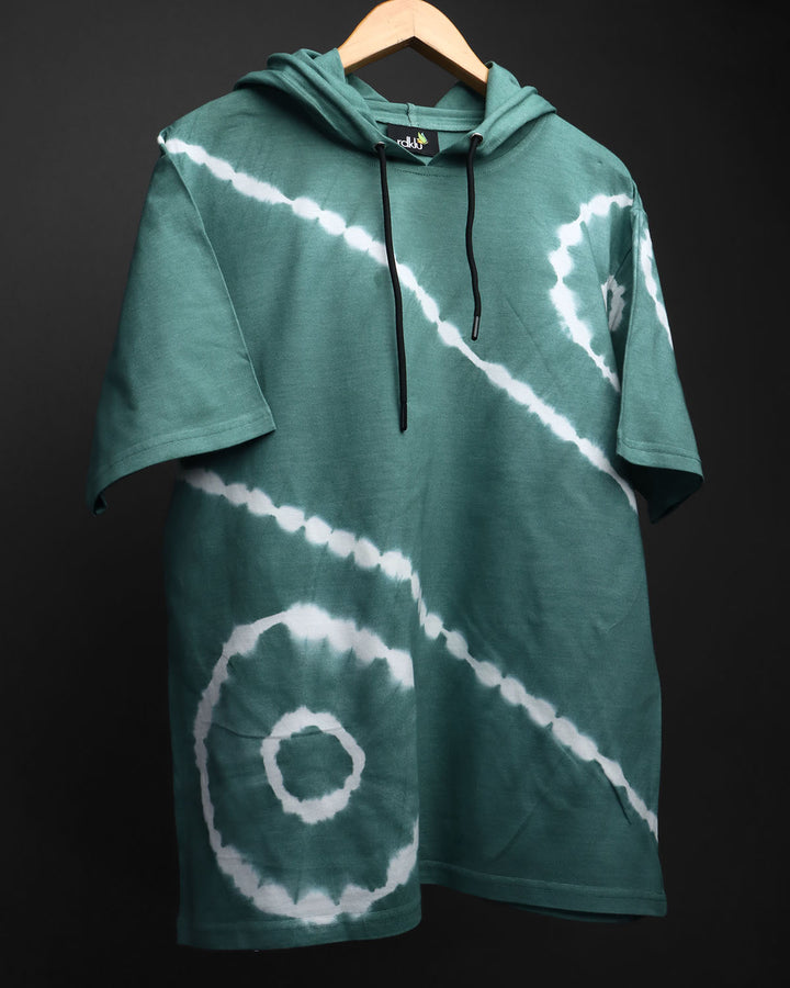 RDKLU TIE & DYE OVER SIZE HOODIE TEE#17