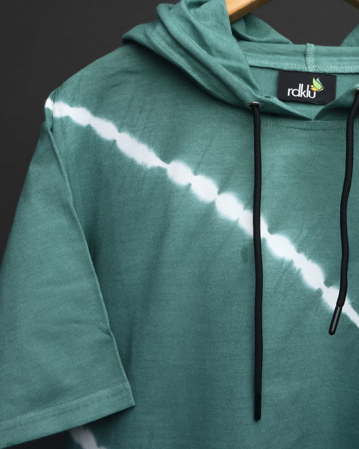 RDKLU TIE & DYE OVER SIZE HOODIE TEE#17