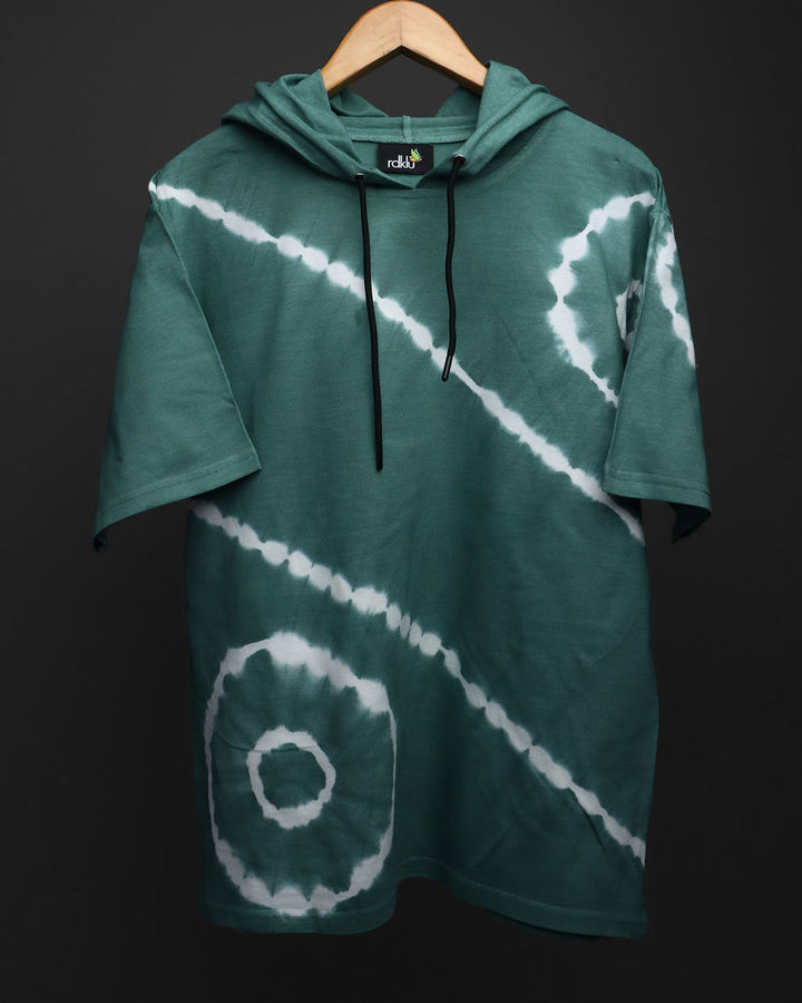 RDKLU TIE & DYE OVER SIZE HOODIE TEE#17