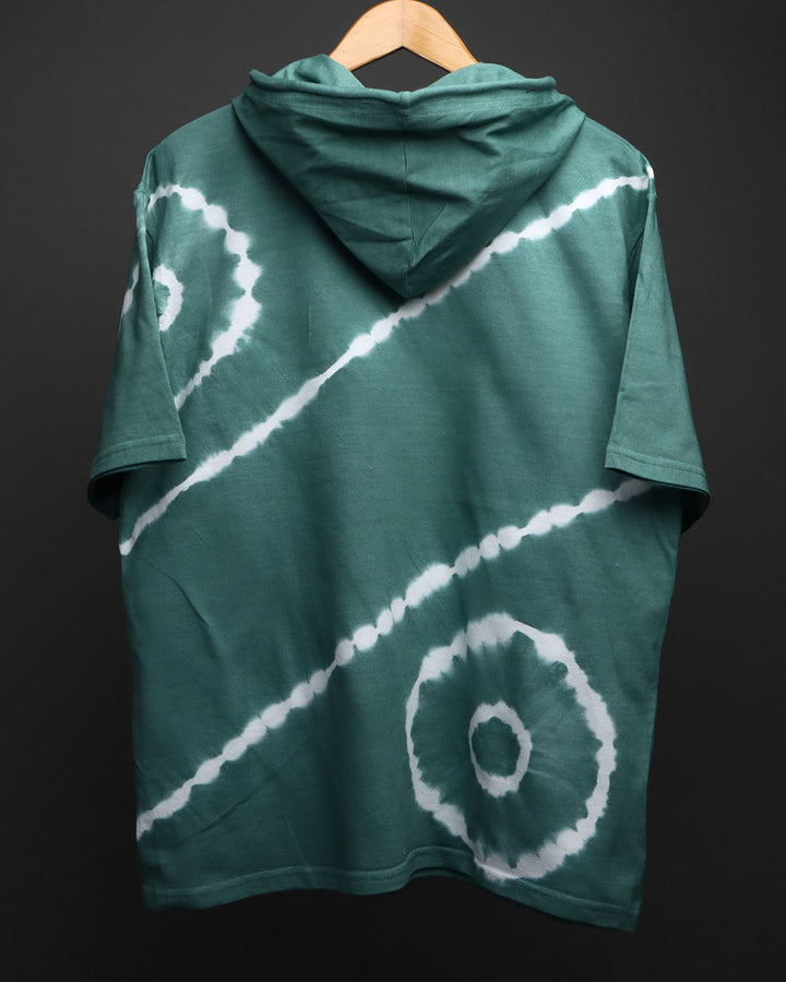 RDKLU TIE & DYE OVER SIZE HOODIE TEE#17