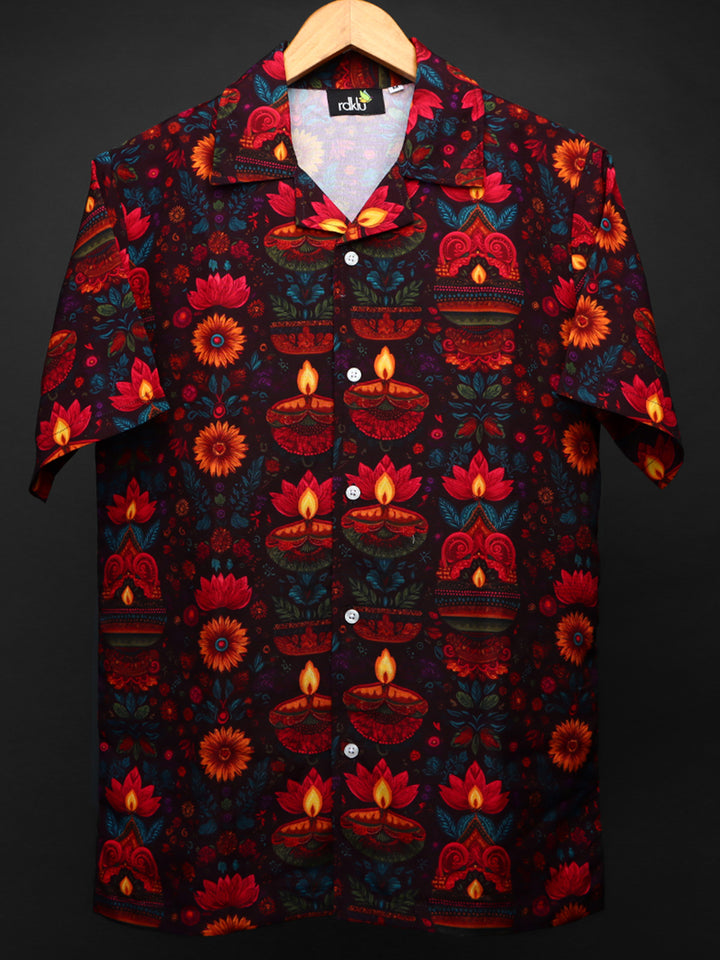 rdklu Cuban Collar Shirt For Men #154