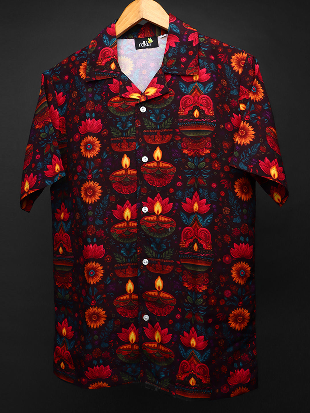 rdklu Cuban Collar Shirt For Men #154
