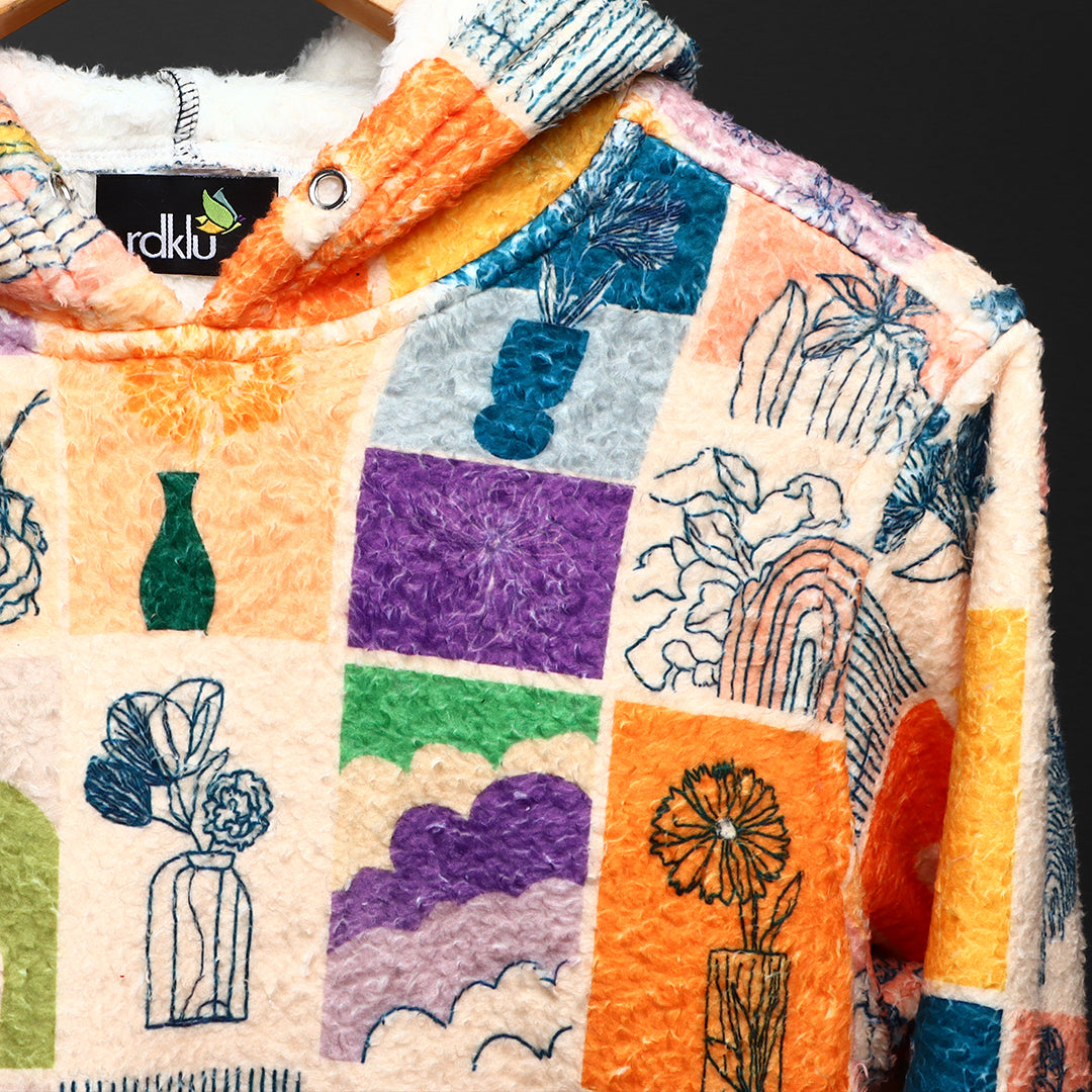 Unisex Printed Fur Hoodie #29