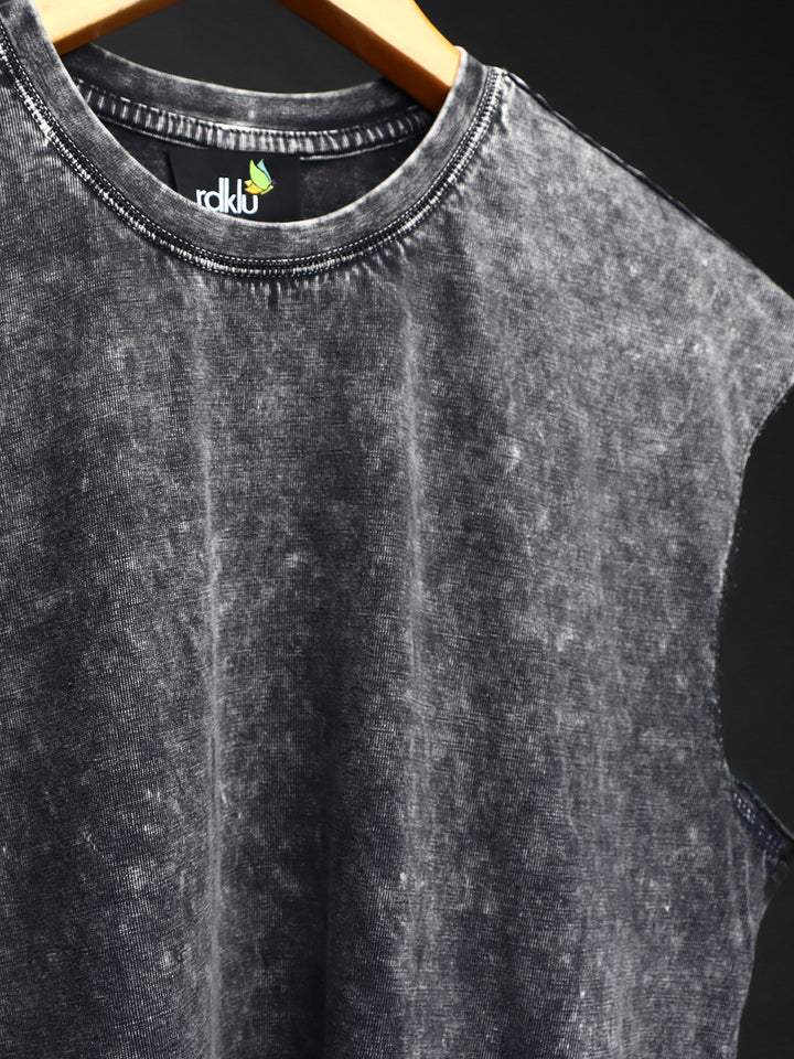 WASHED OUT BASIC * Sleeveless Vest#8