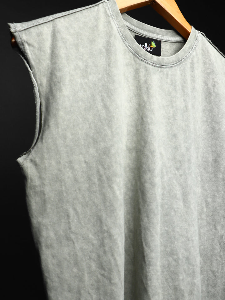 WASHED OUT BASIC * Sleeveless Vest#7