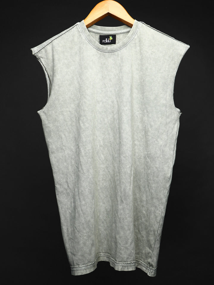 WASHED OUT BASIC * Sleeveless Vest#7