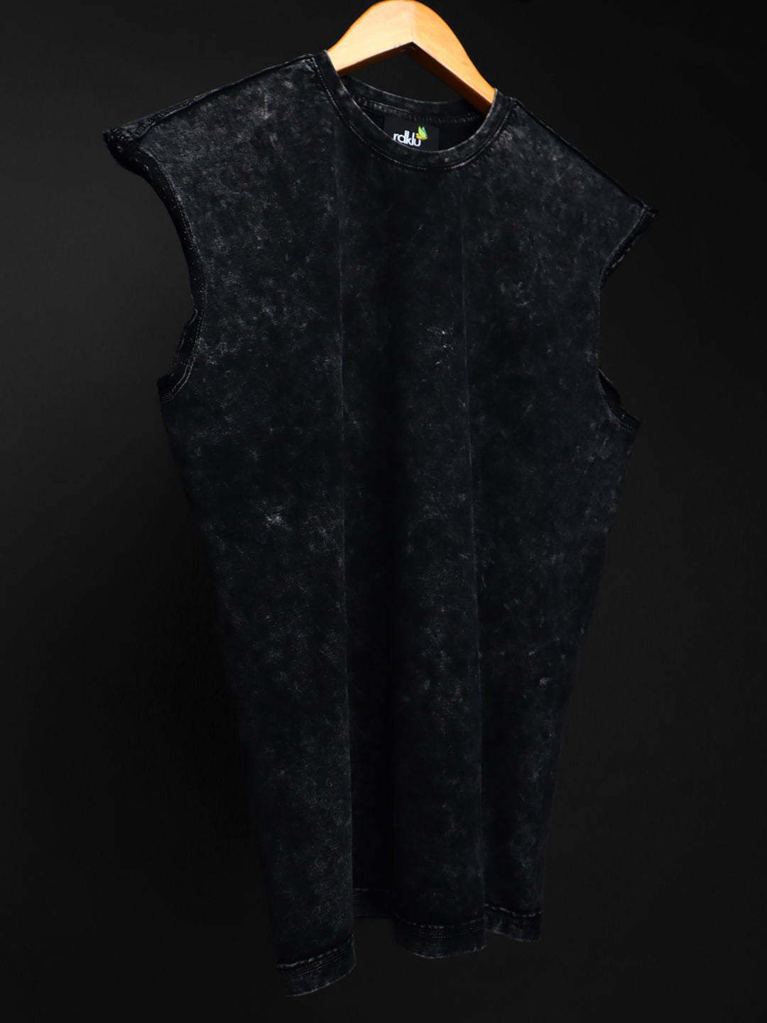 WASHED OUT RAW EDGE BASIC * Sleeveless Vest#6