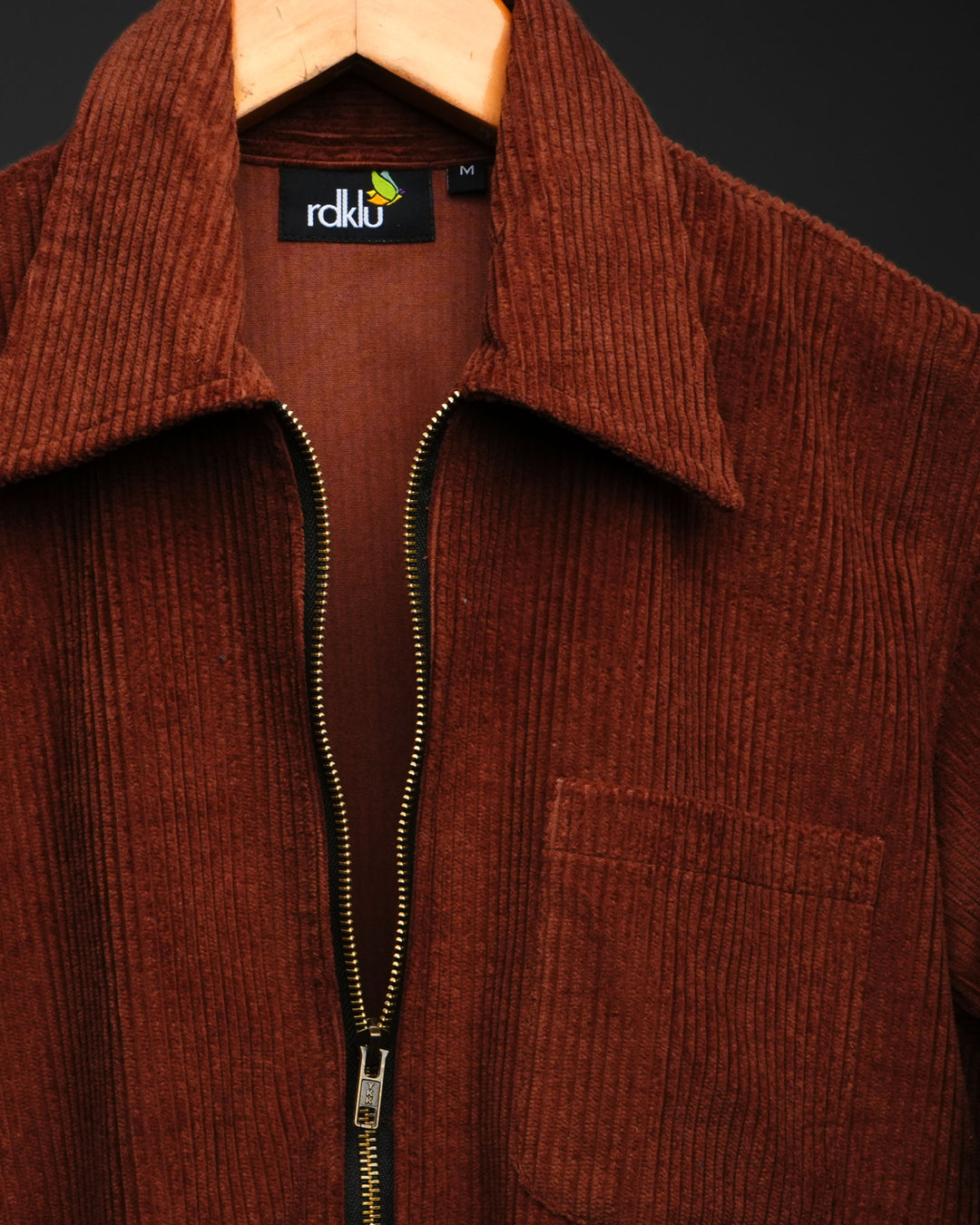 Copper Drift * Corduroy Zipper Shirt #170