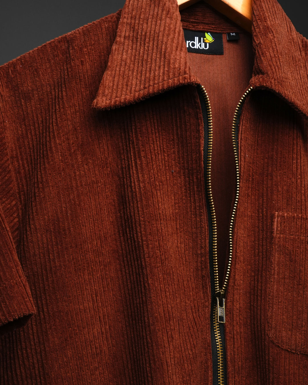 Copper Drift * Corduroy Zipper Shirt #170