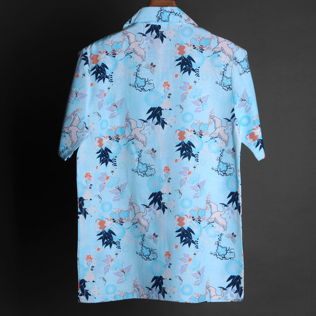 Printed Cuban collar Shirt For Men #22
