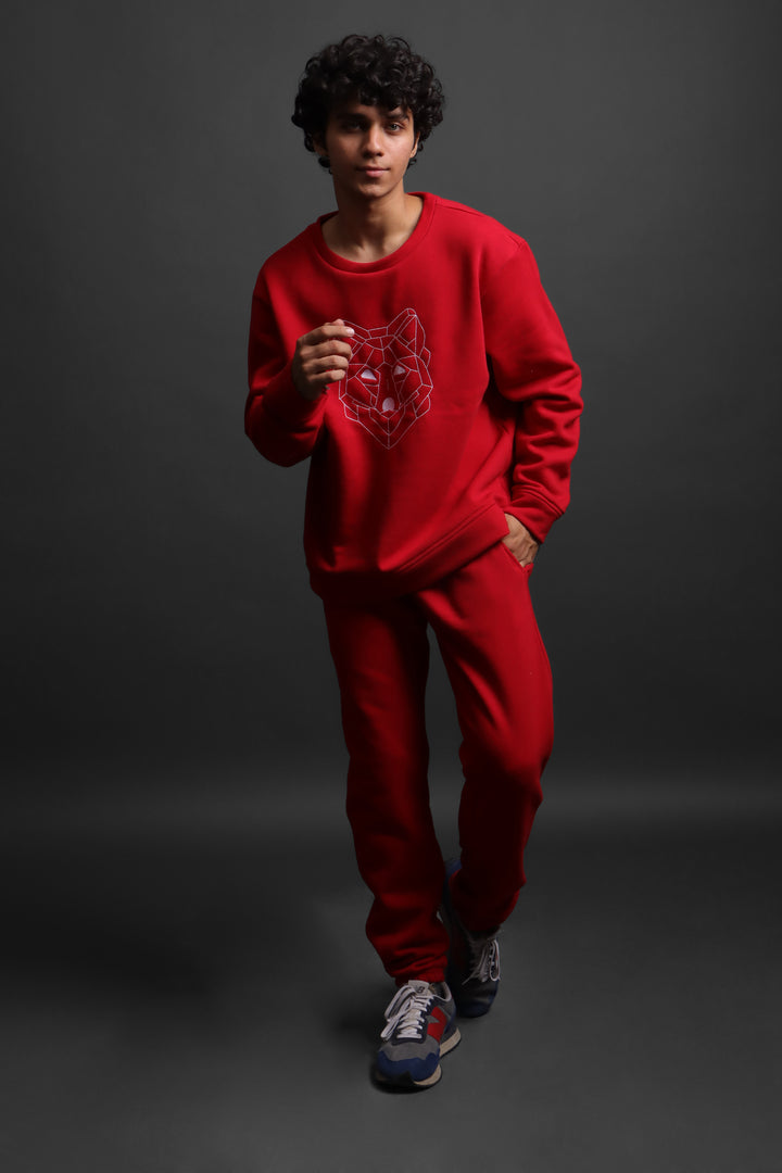 WOLF - Unisex Embroidered Co-ord Set#3