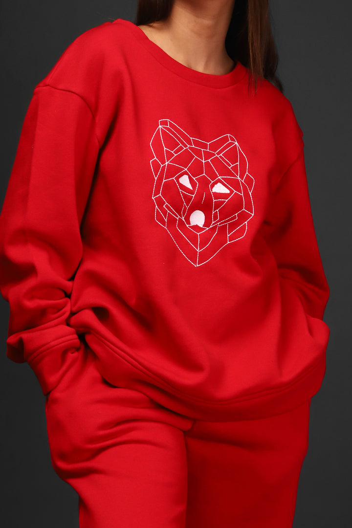 WOLF - Unisex Embroidered Co-ord Set#3