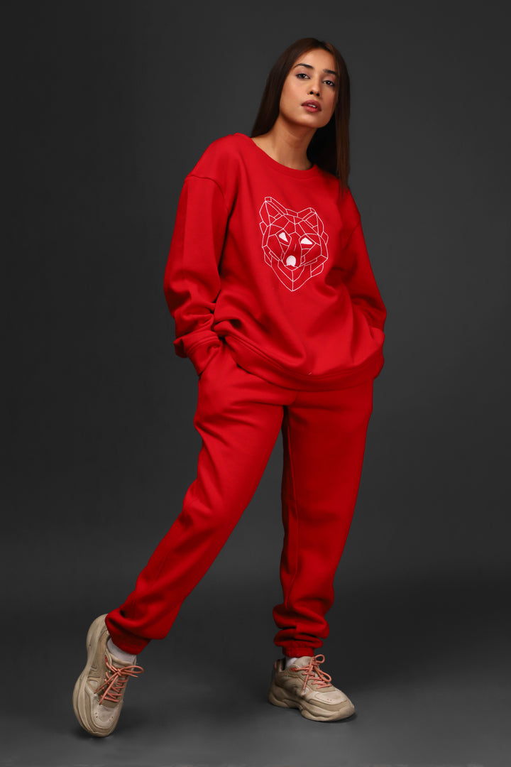 WOLF - Unisex Embroidered Co-ord Set#3
