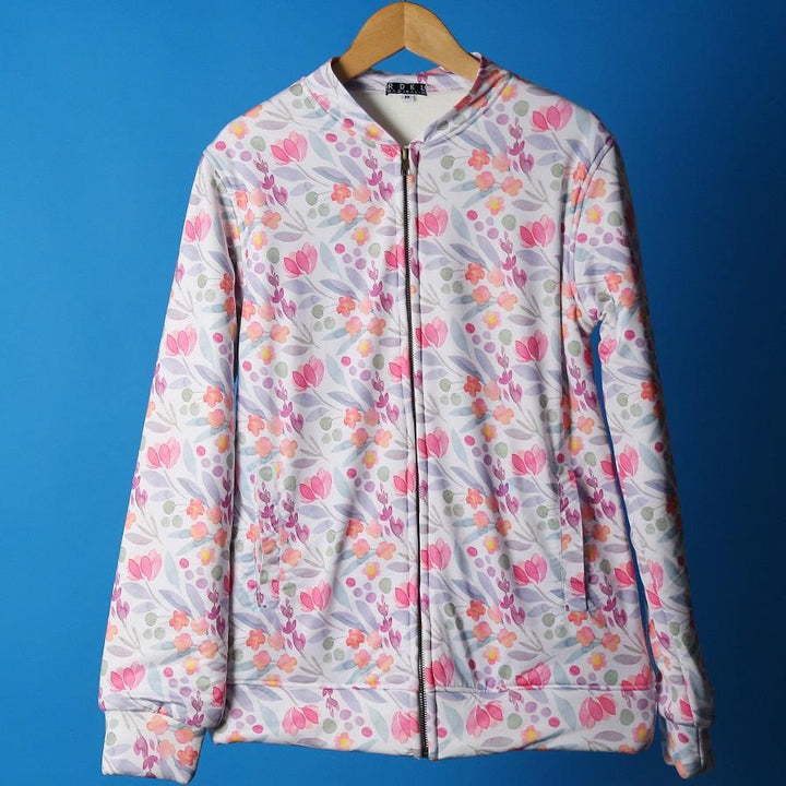 Flora  - Women's Bomber Jacket - RDKLU#3 - RDKL-U